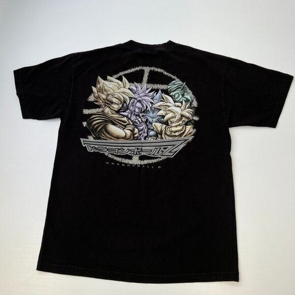 Vintage Dragon Ball Z Shirt Men Large 1998 Japan Spell Out Kanji 90s Y2K USA Go - Picture 1 of 12